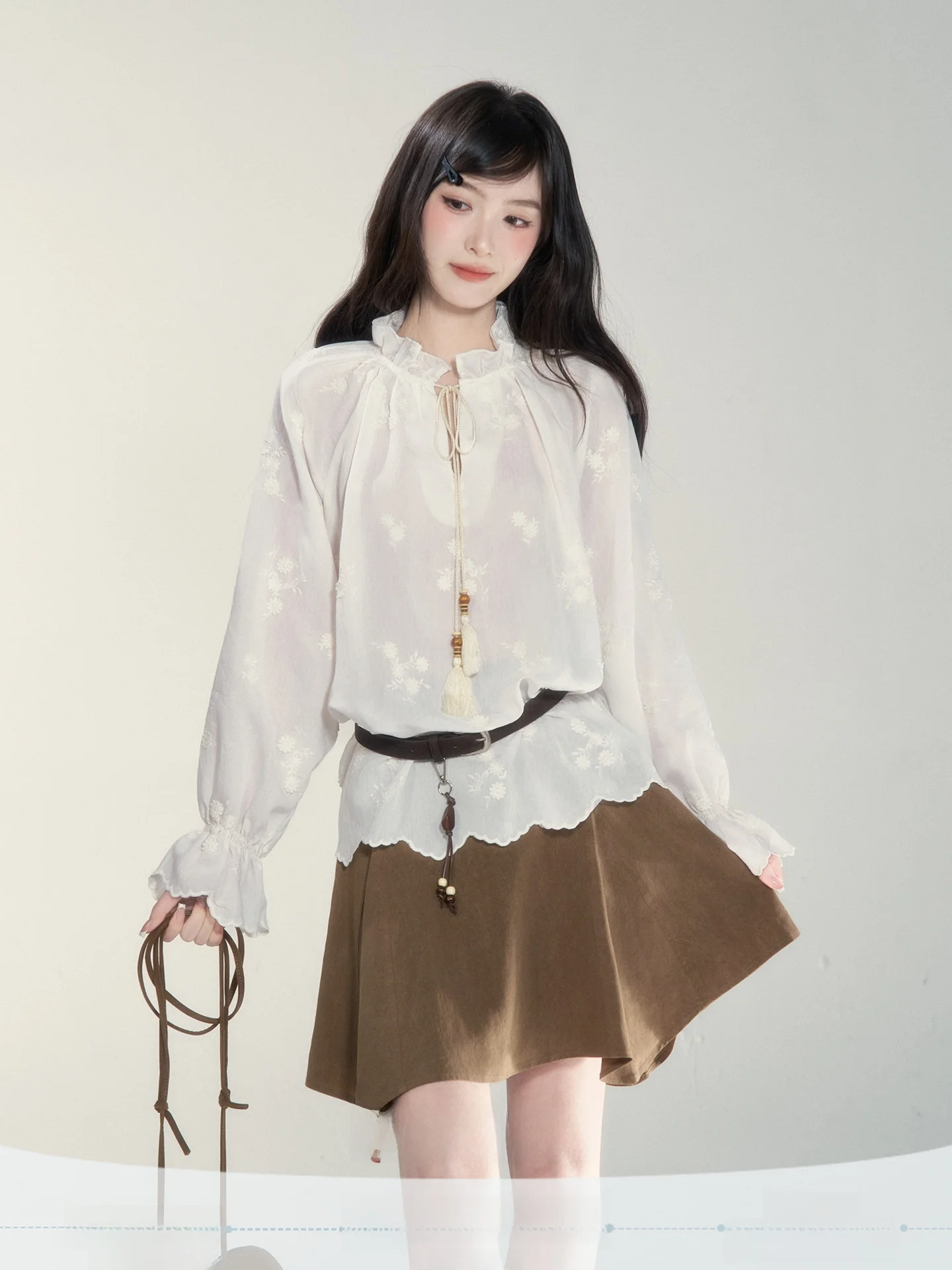 Chic Embroidered Shirt Women's Loose Fit French Style Spring 2026 Breathable Comfortable Skin-Friendly Long Sleeve Button up
Chic Embroidered Shirt Women's Loose Fit French Style Spring 2026 Breathable Comfortable Skin-Friendly Long Sleeve Button up