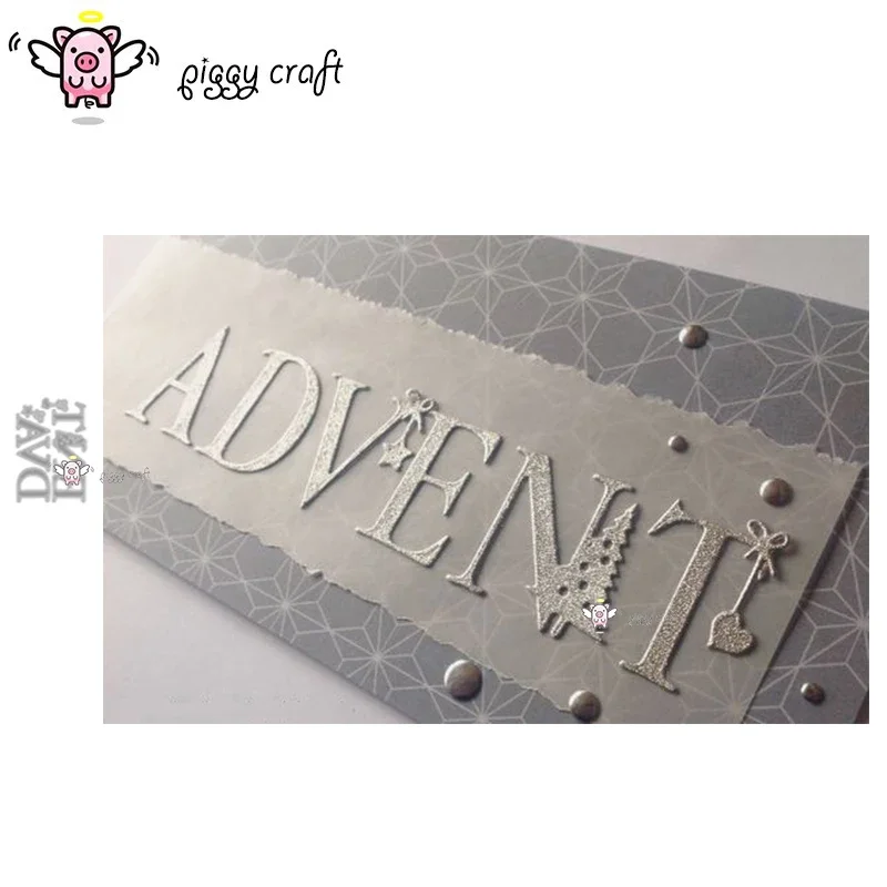 Piggy Craft metal cutting dies cut die mold Advent letter decoration Scrapbook paper craft knife mould blade punch stencils dies
Piggy Craft metal cutting dies cut die mold Advent letter decoration Scrapbook paper craft knife mould blade punch stencils dies