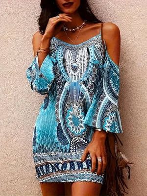 Summer V-Neck Sleeveless Bohemian Print Dress Women's Casual Flowing Maxi Dress
Summer V-Neck Sleeveless Bohemian Print Dress Women's Casual Flowing Maxi Dress
