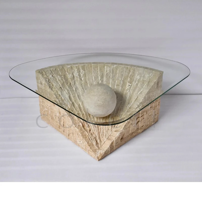 A minimalist coffee table household broken medium and ancient style high-end tempered glass small apartment living room
A minimalist coffee table household broken medium and ancient style high-end tempered glass small apartment living room