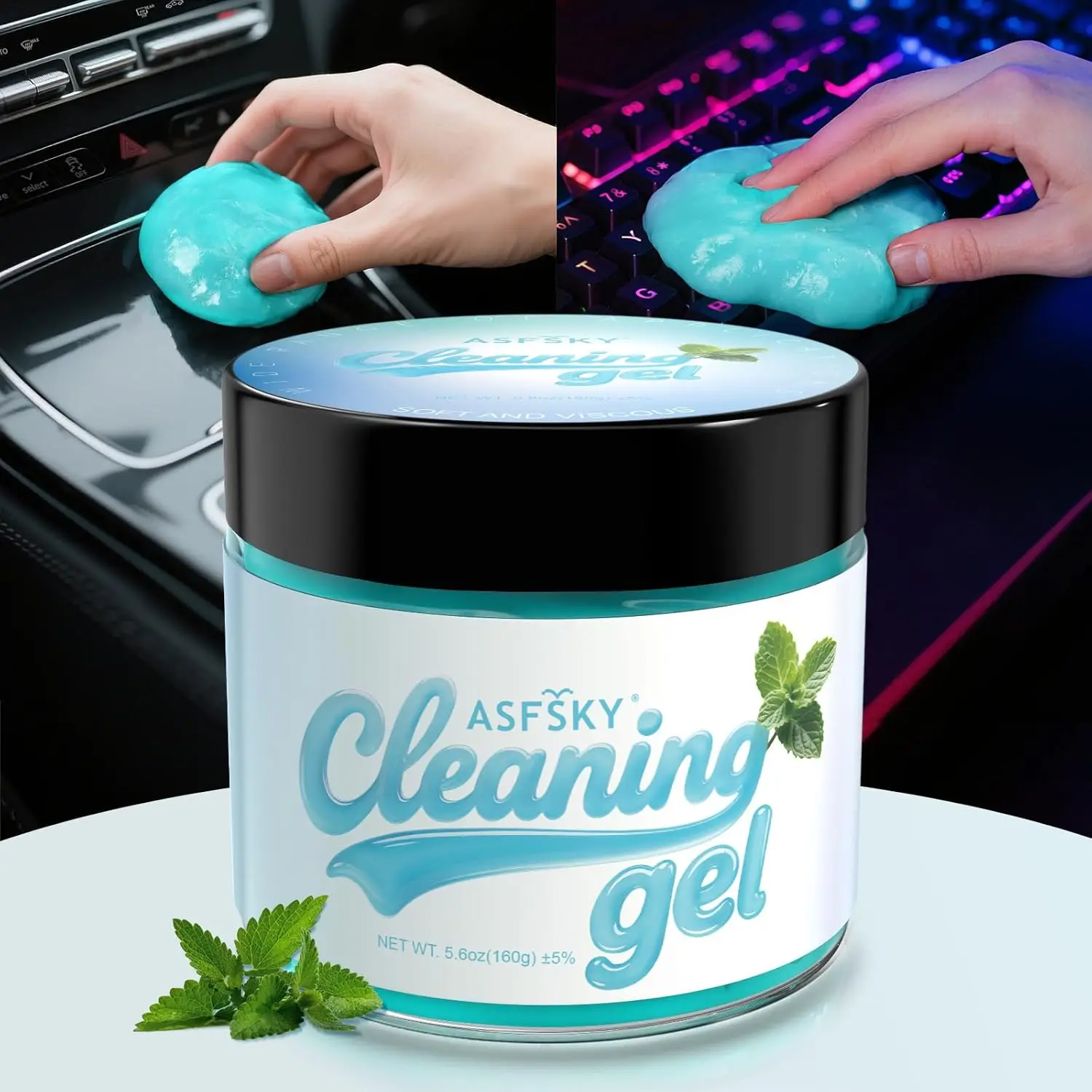 Universal Interior Cleaning Putty for Cars Keyboards Dust Remover Soft Stretchy Blue Mint 1 Pack
Universal Interior Cleaning Putty for Cars Keyboards Dust Remover Soft Stretchy Blue Mint 1 Pack