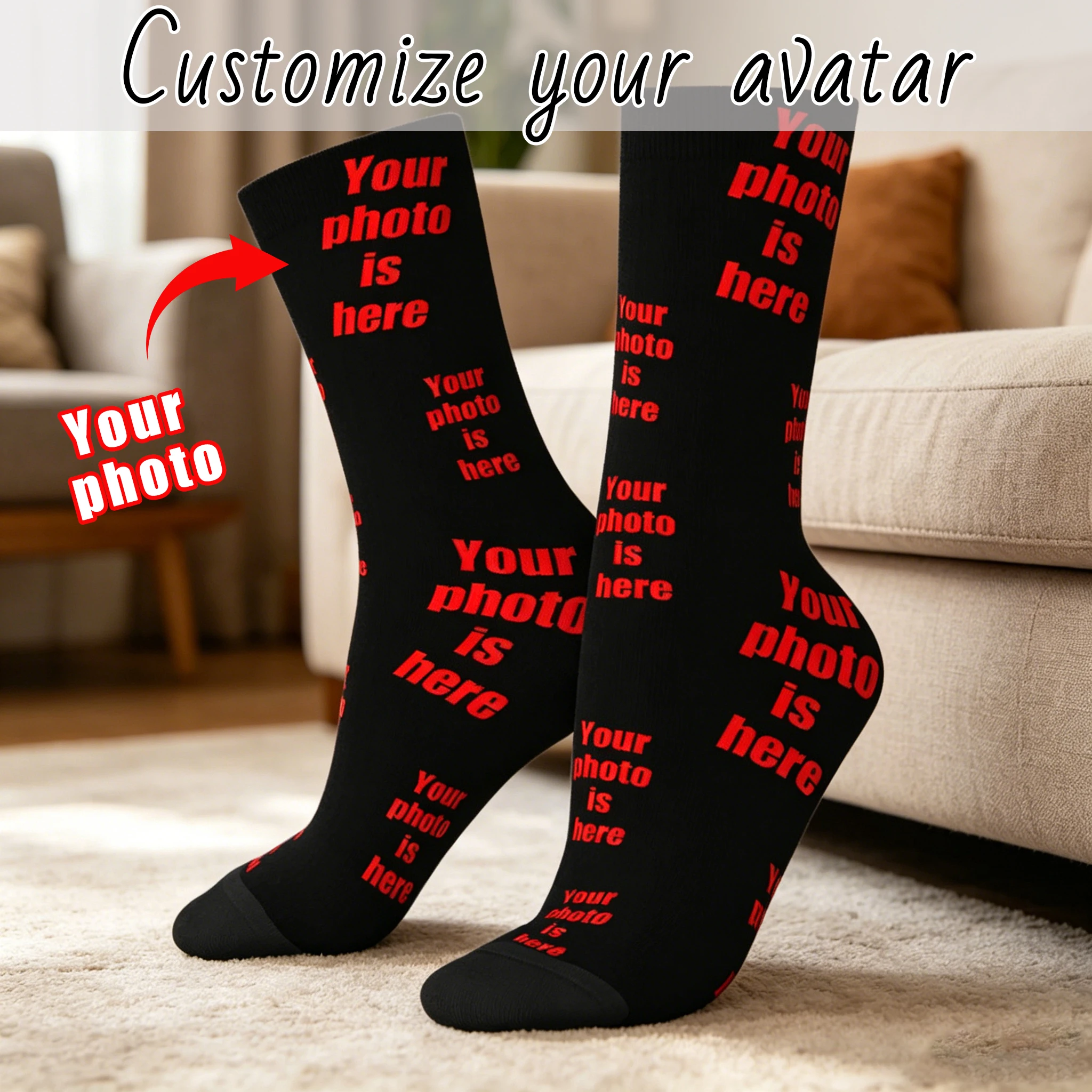 Customized face-shaped socks DIY Unisex customized socks Personalized picture socks Photo socks Customized socks as gifts
Customized face-shaped socks DIY Unisex customized socks Personalized picture socks Photo socks Customized socks as gifts