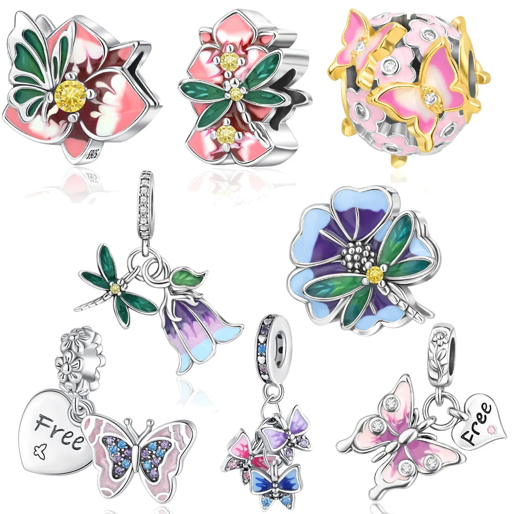 925 Sterling Silver Purple Flower Charm Beads Fit Original Bracelets Bag Keychain Charms Beads Pendant Diy Women Jewelry Gift
925 Sterling Silver Purple Flower Charm Beads Fit Original Bracelets Bag Keychain Charms Beads Pendant Diy Women Jewelry Gift