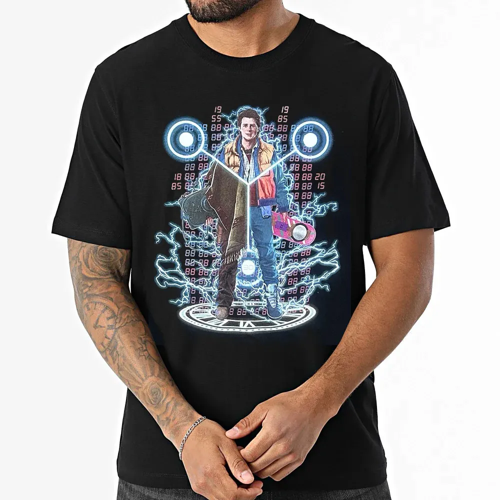 Back To The Future Marty McFly Tee All Size Large Retro Hoverboard 88 MPH Sic Fi Gift t shirt Time Machine Graphic Clothes
Back To The Future Marty McFly Tee All Size Large Retro Hoverboard 88 MPH Sic Fi Gift t shirt Time Machine Graphic Clothes