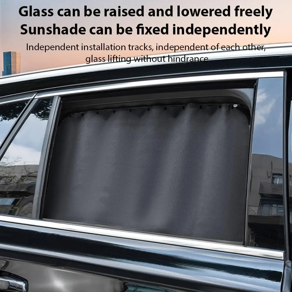 Magnetic Car Side Window Curtains, Sun Shade Privacy Screen With Sliding Track, Extendable Sunshade For SUV Vehicle Universal
Magnetic Car Side Window Curtains, Sun Shade Privacy Screen With Sliding Track, Extendable Sunshade For SUV Vehicle Universal