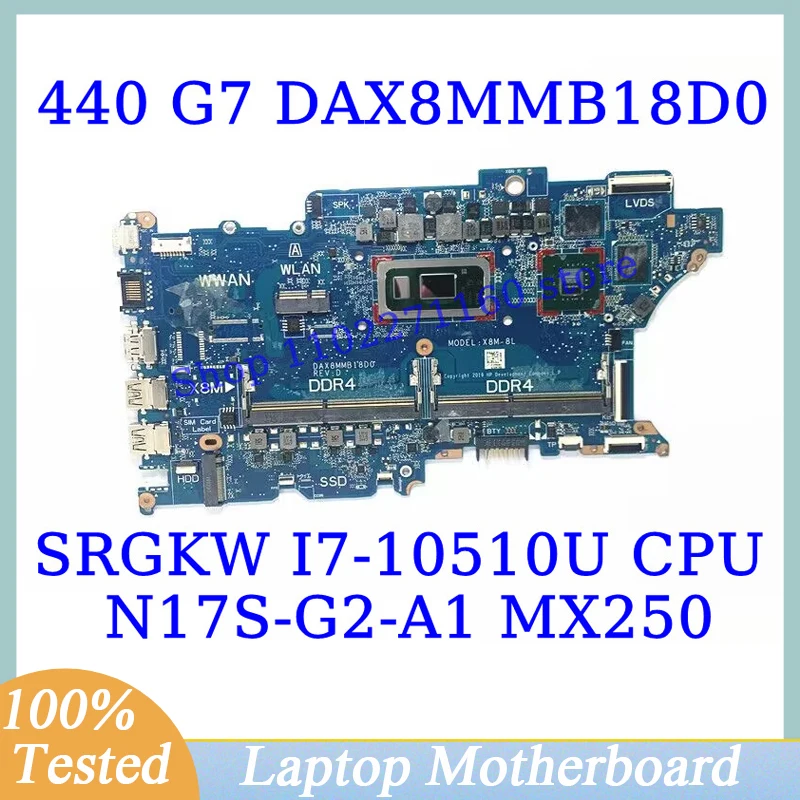 DAX8MMB18D0 для HP ProBook 440 G7 450 G7 с процессором SRGKW I7-10510U, материнская плата N17S-G2-A1 MX250, материнская плата для ноутбука, 100% работает хорошо
DAX8MMB18D0 для HP ProBook 440 G7 450 G7 с процессором SRGKW I7-10510U, материнская плата N17S-G2-A1 MX250, материнская плата для ноутбука, 100% работает хорошо