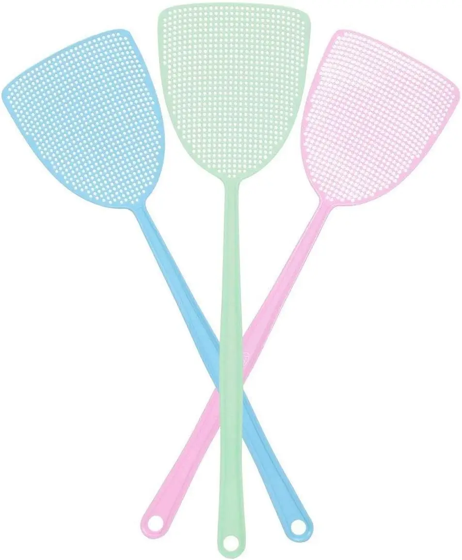 Fly Swatter, Strong Flexible Manual Swat Set Pest Control, Assorted Colors (3 Pack)
Fly Swatter, Strong Flexible Manual Swat Set Pest Control, Assorted Colors (3 Pack)