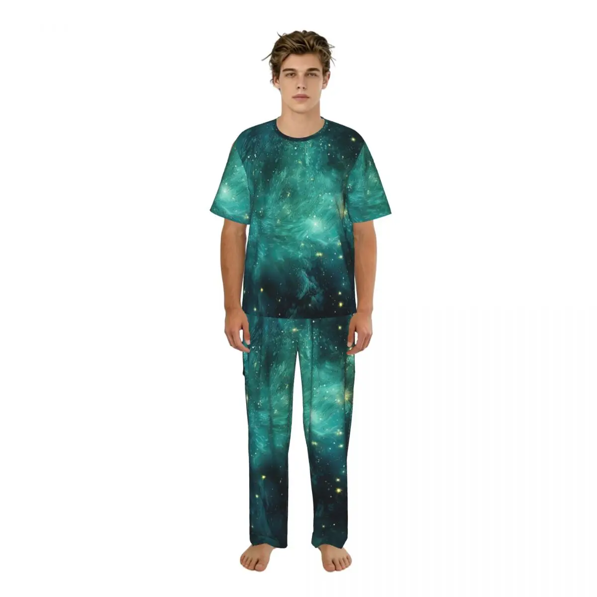 Men Pajamas Set Stars Of Planet And Galaxy Short Sleeve Spring Summer Lounge Sleepwear Male Nightwear
Men Pajamas Set Stars Of Planet And Galaxy Short Sleeve Spring Summer Lounge Sleepwear Male Nightwear