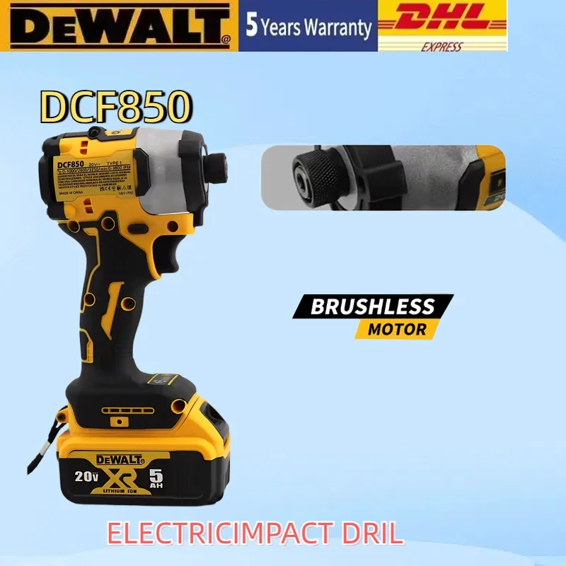 Home DIY DEWALT DCF850 maximum torque 65.NM no-load speed 1600RPM 205NM brushless cordless electric screwdriver and 20V battery
Home DIY DEWALT DCF850 maximum torque 65.NM no-load speed 1600RPM 205NM brushless cordless electric screwdriver and 20V battery