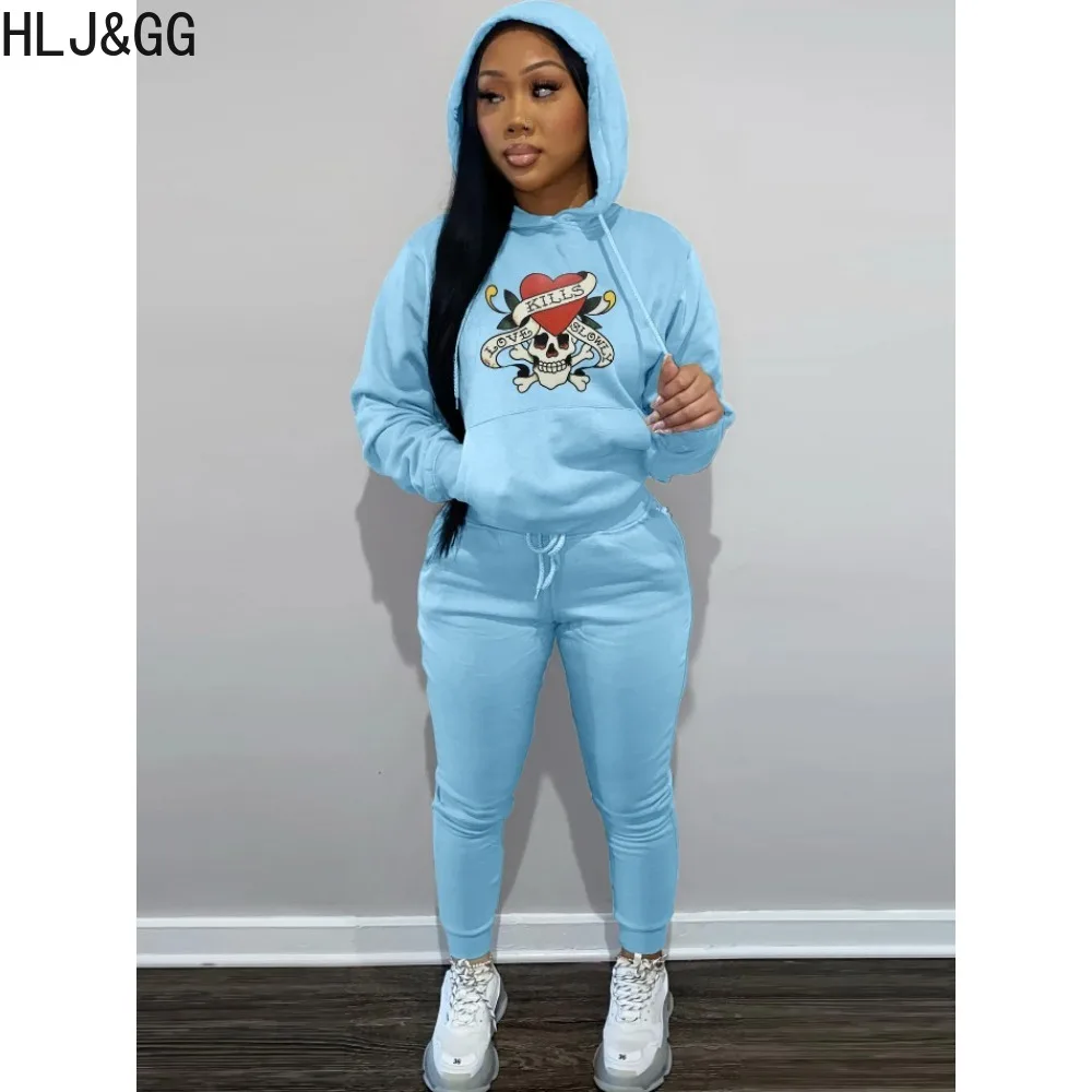 HLJ&GG Autumn Winter Casual Hooded Two Piece Sets Women Round Neck Long Sleeve Sweatshirt And Jogger Pants Tracksuits Outfits
HLJ&GG Autumn Winter Casual Hooded Two Piece Sets Women Round Neck Long Sleeve Sweatshirt And Jogger Pants Tracksuits Outfits