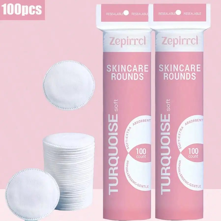 Zepirrcl SHEIN X Milania 100/300pcs Disposable Premium Round Makeup Remover Pads, Soft Skin-Friendly Cleansing Pads Suitable For All Skin Types, Face Makeup, Cleaning, Skincare Tool, 6*6cm Portable Size
Zepirrcl SHEIN X Milania 100/300pcs Disposable Premium Round Makeup Remover Pads, Soft Skin-Friendly Cleansing Pads Suitable For All Skin Types, Face Makeup, Cleaning, Skincare Tool, 6*6cm Portable Size