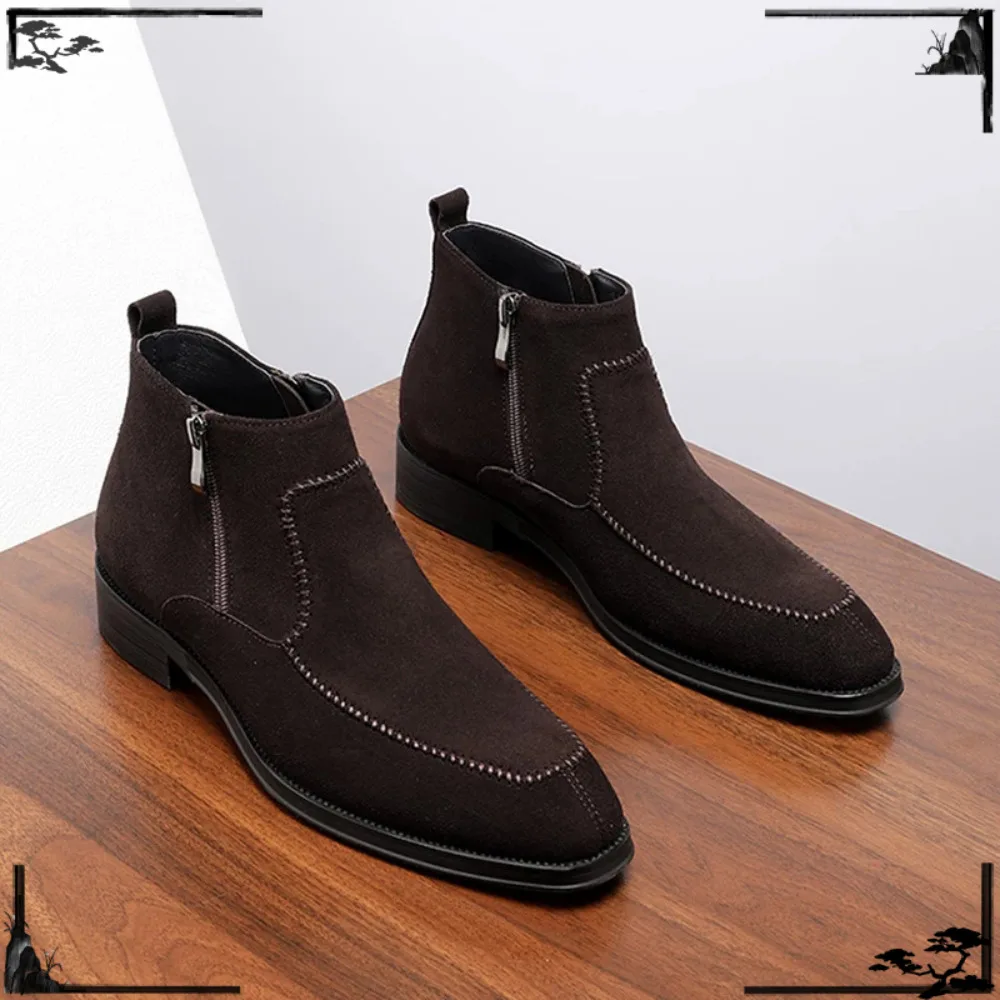 New Style Men Genuine Leather Boots Retro Suede High Top Leather Boots Fashion Casual Business Soft Leather Ankle Boots
New Style Men Genuine Leather Boots Retro Suede High Top Leather Boots Fashion Casual Business Soft Leather Ankle Boots