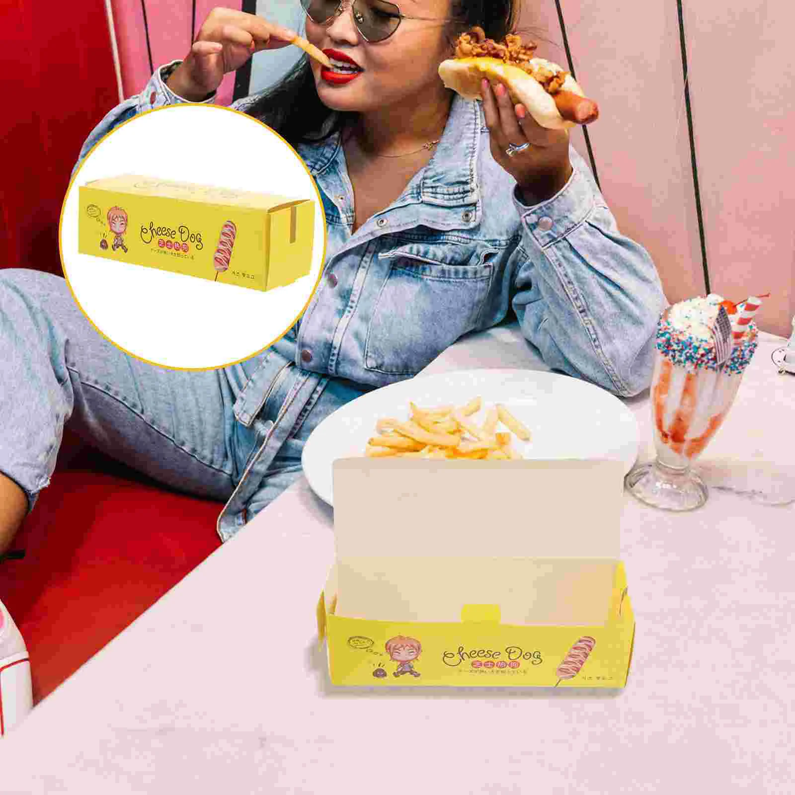 100 Pcs Hot Dog Box Restaurant Containers Food Paper Box Paper Food Storage Box Snack Plates Disposable Boxes Paper Serving Tray
100 Pcs Hot Dog Box Restaurant Containers Food Paper Box Paper Food Storage Box Snack Plates Disposable Boxes Paper Serving Tray