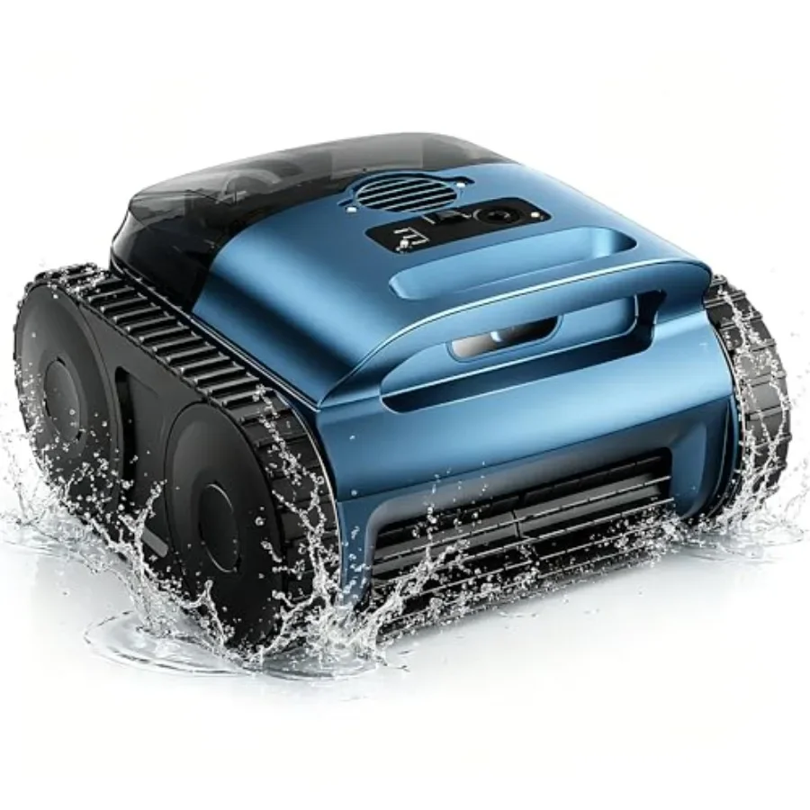 Automatic Robotic Pool Vacuum for Inground Above Ground Pools, Wall Climbing, Floor/Wall/Waterline/Drain Cleaning, 2150 Sq. Ft.
Automatic Robotic Pool Vacuum for Inground Above Ground Pools, Wall Climbing, Floor/Wall/Waterline/Drain Cleaning, 2150 Sq. Ft.