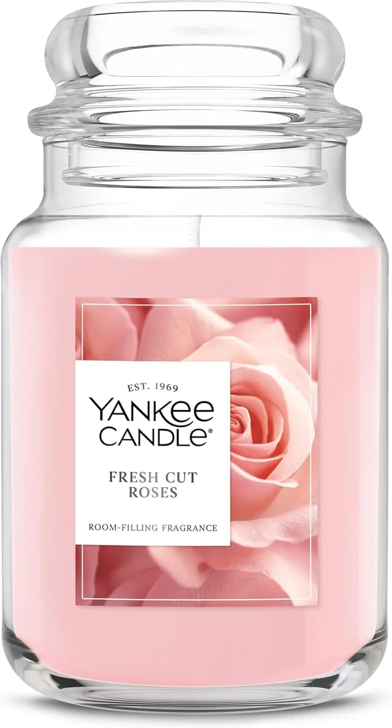 Fresh Cut Roses, Scented Candle, 22oz Large Jar with up to 150 Hour Burn Time, Giftable
Fresh Cut Roses, Scented Candle, 22oz Large Jar with up to 150 Hour Burn Time, Giftable