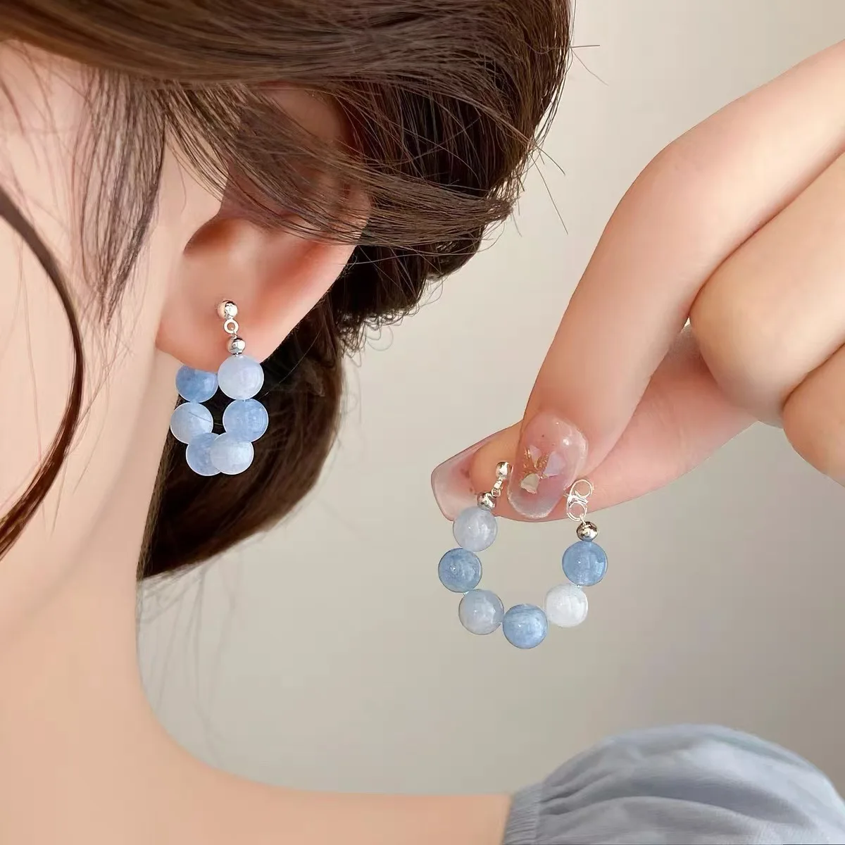 New Trendy Summer Gradient Blue Beaded Earrings for Women Simple Sweet Vacation Earrings Party Jewelry Accessories Gifts
New Trendy Summer Gradient Blue Beaded Earrings for Women Simple Sweet Vacation Earrings Party Jewelry Accessories Gifts
