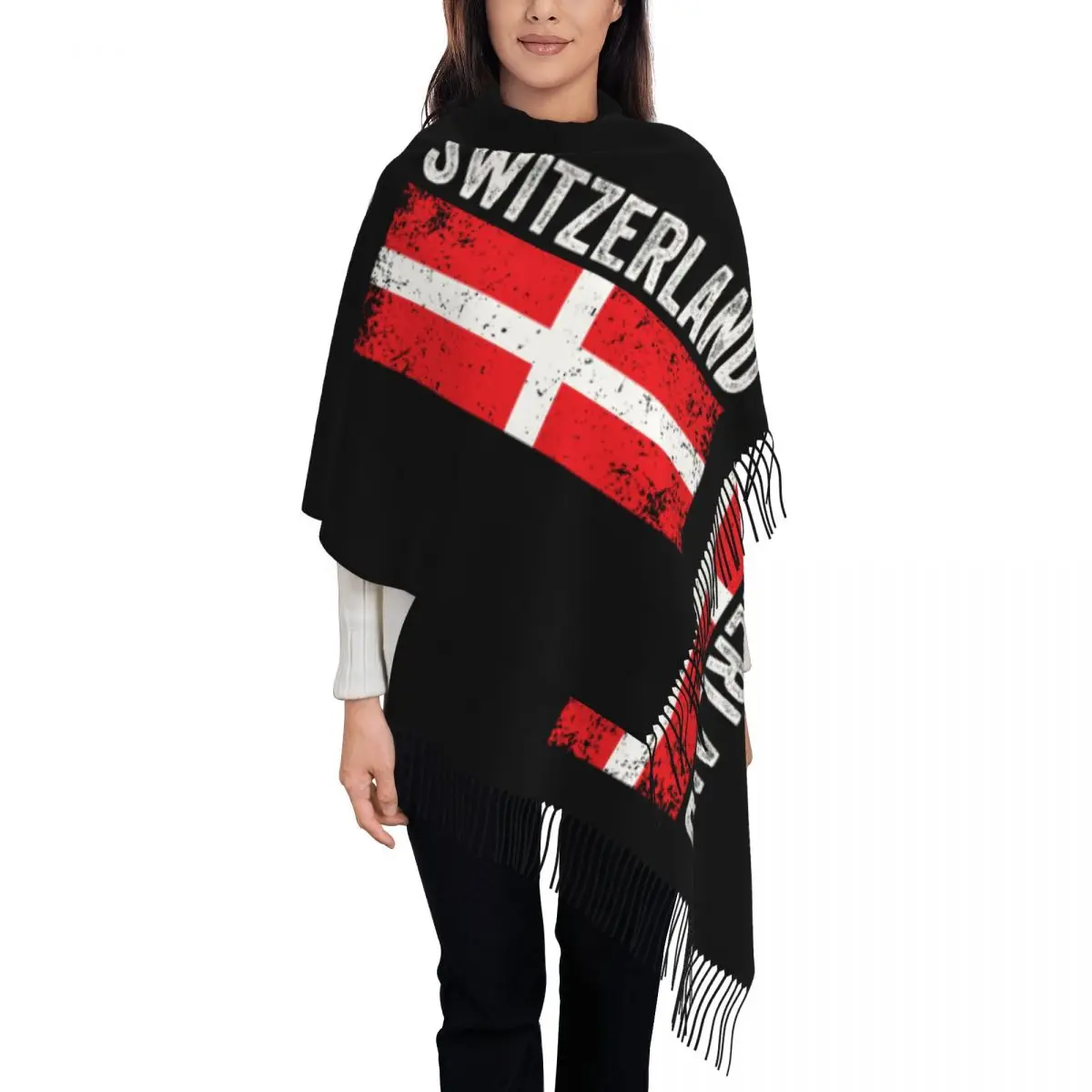 Шарф с кисточками и флагом Швейцарии на заказ, женские зимне-осенние теплые шали, женские швейцарские патриотические шарфы для гордости
Шарф с кисточками и флагом Швейцарии на заказ, женские зимне-осенние теплые шали, женские швейцарские патриотические шарфы для гордости