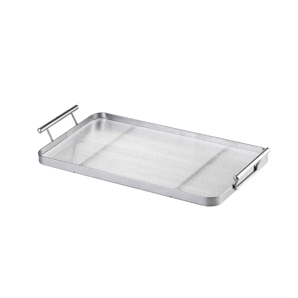Rectangle Acrylic Serving Tray Leak-proof Comfortable Grip Fruit Dessert Tray with Handles Smooth Surface Space Saving
Rectangle Acrylic Serving Tray Leak-proof Comfortable Grip Fruit Dessert Tray with Handles Smooth Surface Space Saving