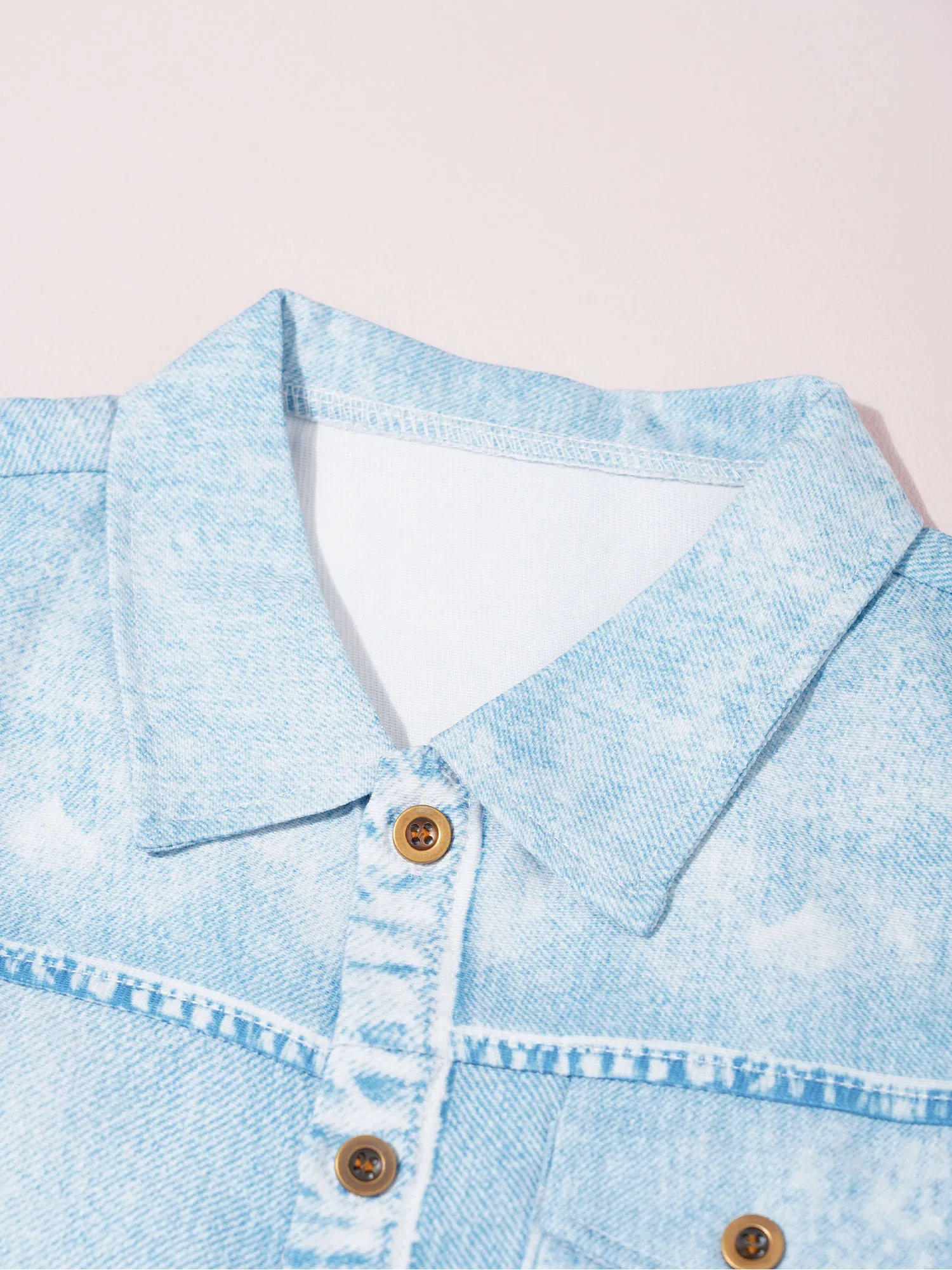 Boys Stylish Imitation Denim Two Piece Set Comfortable Turn Down Collar Shirt And Elastic Waist Shorts for Casual Holiday Outfit
Boys Stylish Imitation Denim Two Piece Set Comfortable Turn Down Collar Shirt And Elastic Waist Shorts for Casual Holiday Outfit