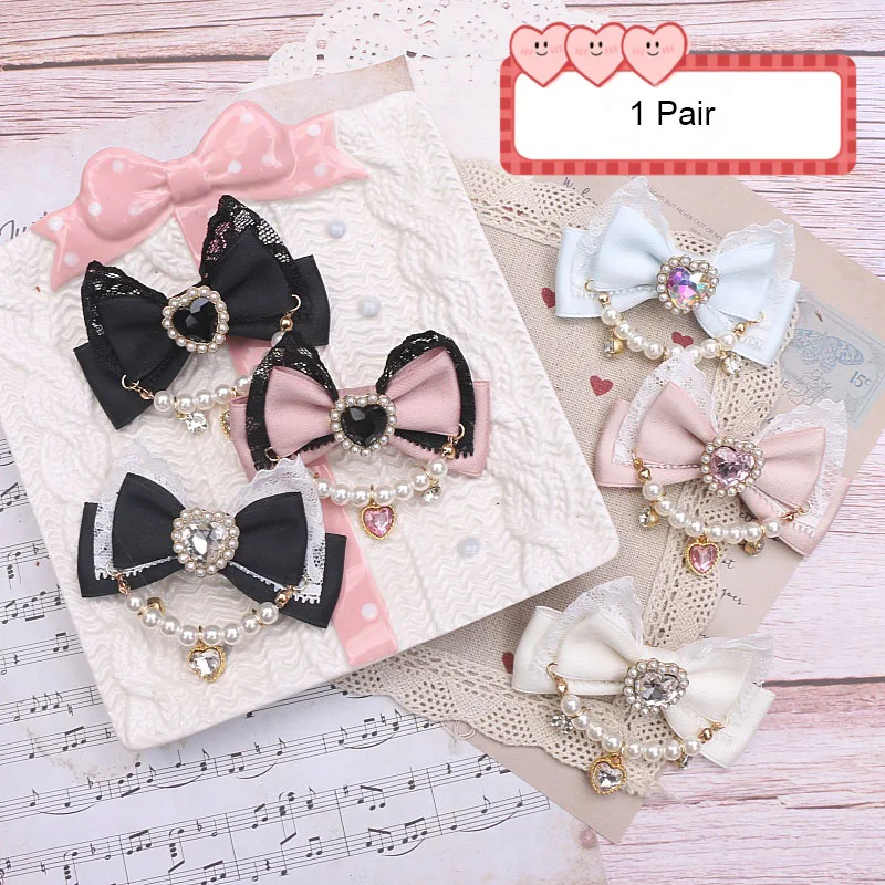 Accessories for Women Pearls Rhinestone Bow Hair Clips for Women Bowknot Handmade Baroque Lolita Party Jewelry Gifts Y2K Girl
Accessories for Women Pearls Rhinestone Bow Hair Clips for Women Bowknot Handmade Baroque Lolita Party Jewelry Gifts Y2K Girl