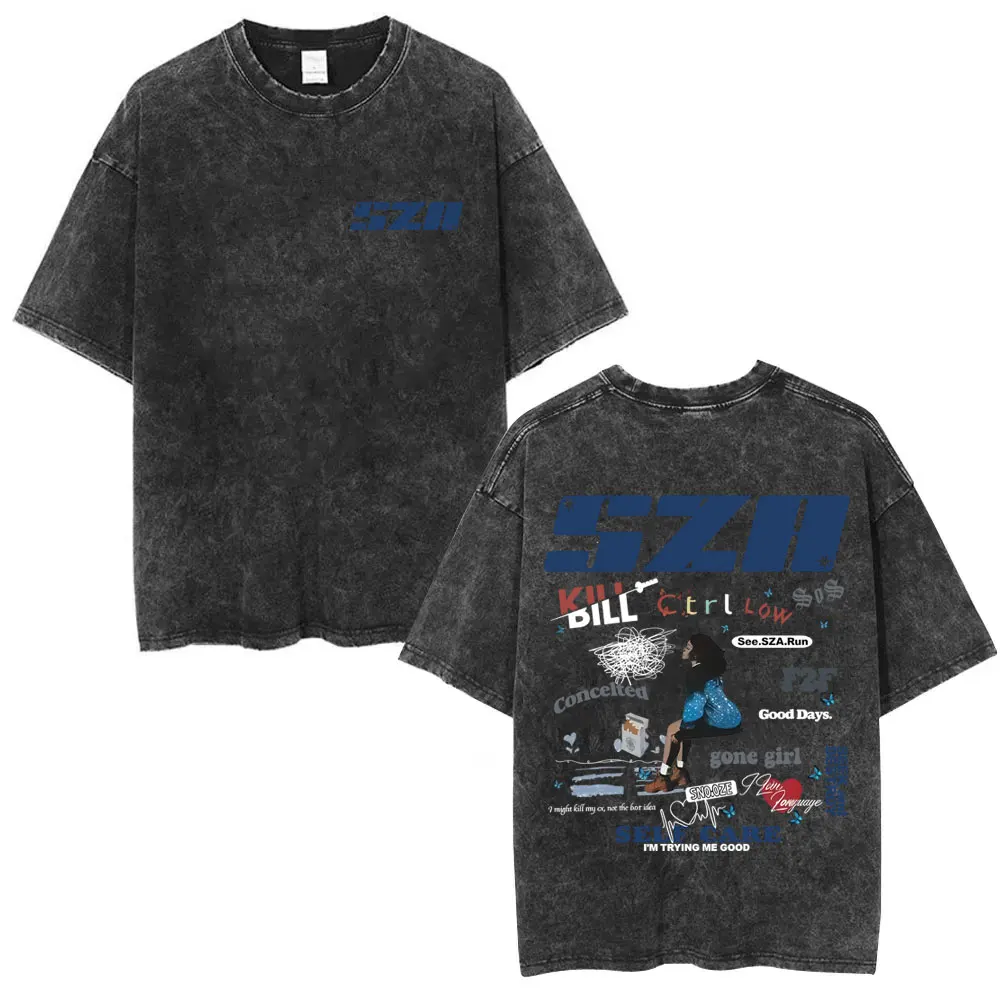 Washed Vintage SZA Album Cover Graphic T-shirt Men Women Casual Cotton Retro Streetwear Unisex Rapper Fashion Pop Music T-shirts
Washed Vintage SZA Album Cover Graphic T-shirt Men Women Casual Cotton Retro Streetwear Unisex Rapper Fashion Pop Music T-shirts