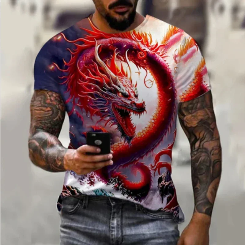 Chinese style dragon 3d print T-shirt men's y2k clothing harajuku short sleeved man o neck T shirts street wear sports tshirt
Chinese style dragon 3d print T-shirt men's y2k clothing harajuku short sleeved man o neck T shirts street wear sports tshirt
