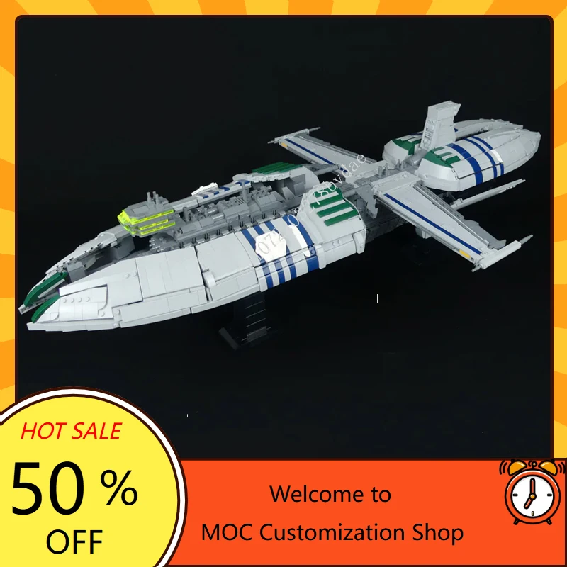 4126PCS UCCS Munificent-Class Frigate Space War Military MOC Starfighter Battle Christmas Puzzle DIYAssembly Birthday Toy Gift
4126PCS UCCS Munificent-Class Frigate Space War Military MOC Starfighter Battle Christmas Puzzle DIYAssembly Birthday Toy Gift