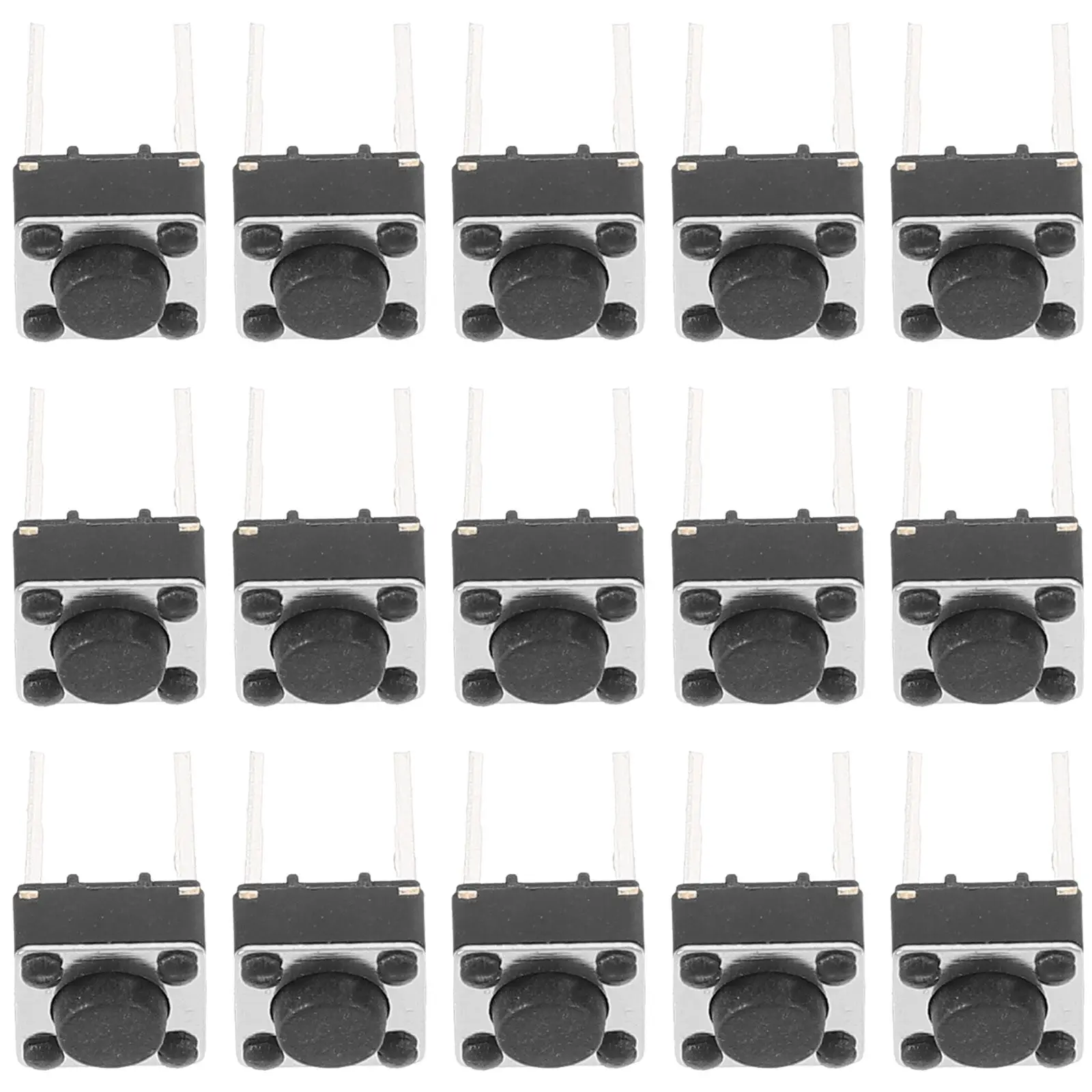 20pcs Tactile Switch 6x6x4.3mm Push Button Momentary Switch for PCB Easy Install Replacement Black Plastic Breadboard
20pcs Tactile Switch 6x6x4.3mm Push Button Momentary Switch for PCB Easy Install Replacement Black Plastic Breadboard