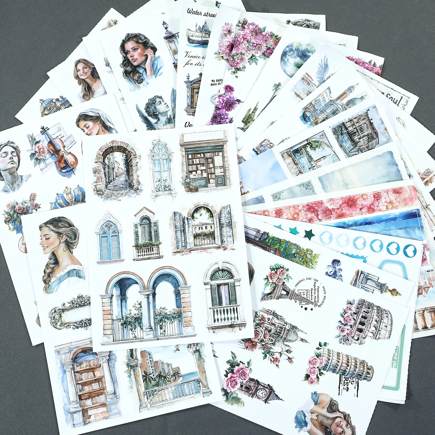 20 Sheets/book Vintage Flower Character City Landscape Sticker Book Creative DIY Journal Material Collage Stationery
20 Sheets/book Vintage Flower Character City Landscape Sticker Book Creative DIY Journal Material Collage Stationery