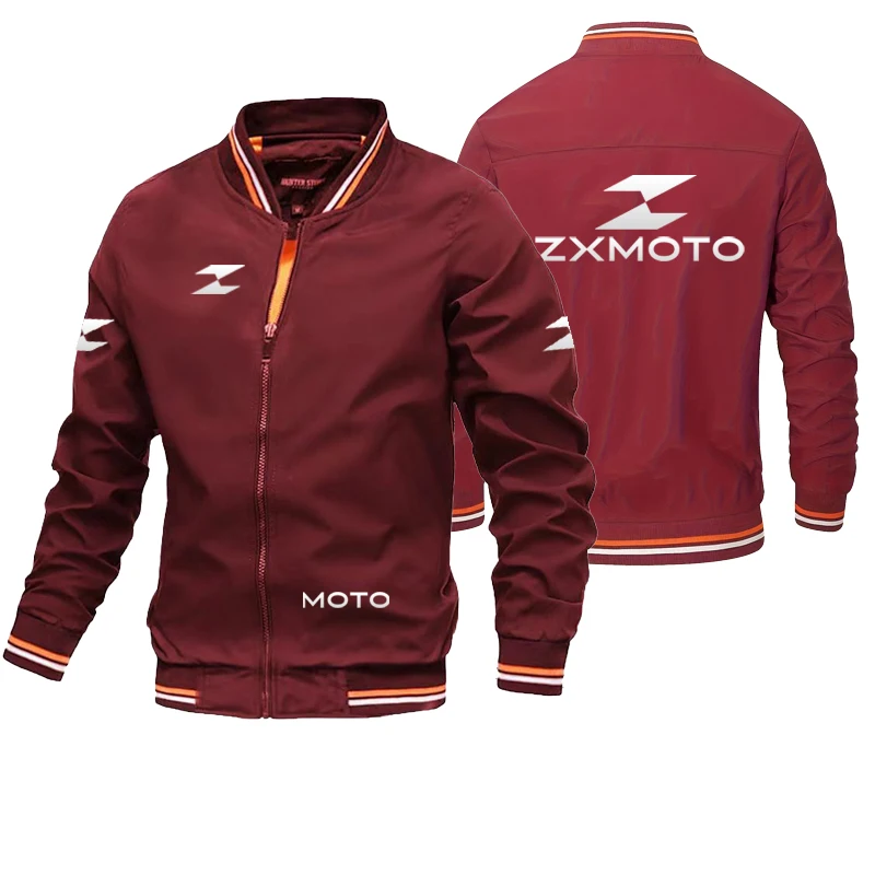 ZX MOTO Logo Solid Color Bomber Jacket Men's Casual Slim Fit Baseball Mens Jackets New Autumn Fashion High Quality Jackets for
ZX MOTO Logo Solid Color Bomber Jacket Men's Casual Slim Fit Baseball Mens Jackets New Autumn Fashion High Quality Jackets for