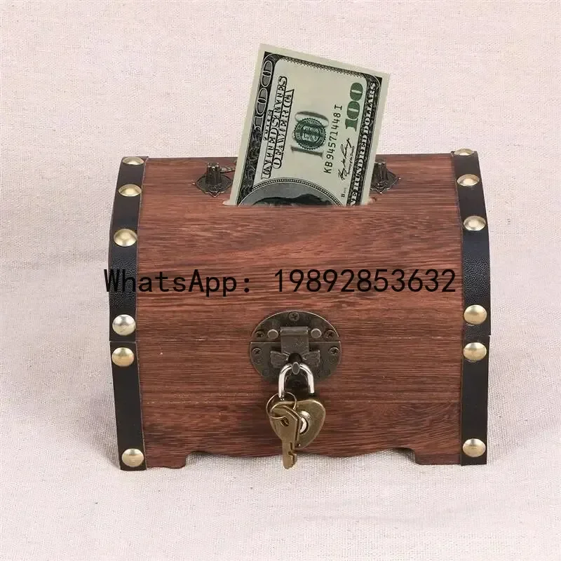 Treasure Chest With Lock Vintage Treasure Storage Box Piggy Bank Organizer Saving Box Case With Lock For Home Retro Decoration
Treasure Chest With Lock Vintage Treasure Storage Box Piggy Bank Organizer Saving Box Case With Lock For Home Retro Decoration