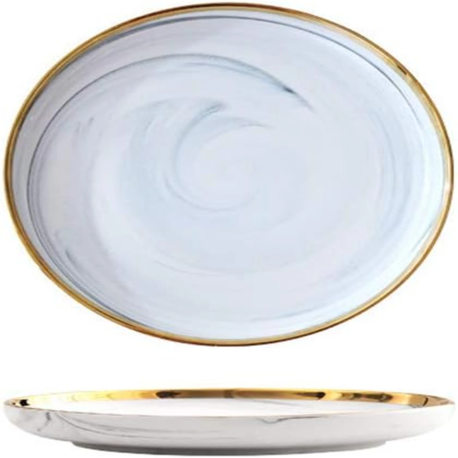 Luxurious and elegant, this beautiful fine china dinner set features exquisite marble patterned porcelain dishes with stunning g
Luxurious and elegant, this beautiful fine china dinner set features exquisite marble patterned porcelain dishes with stunning g