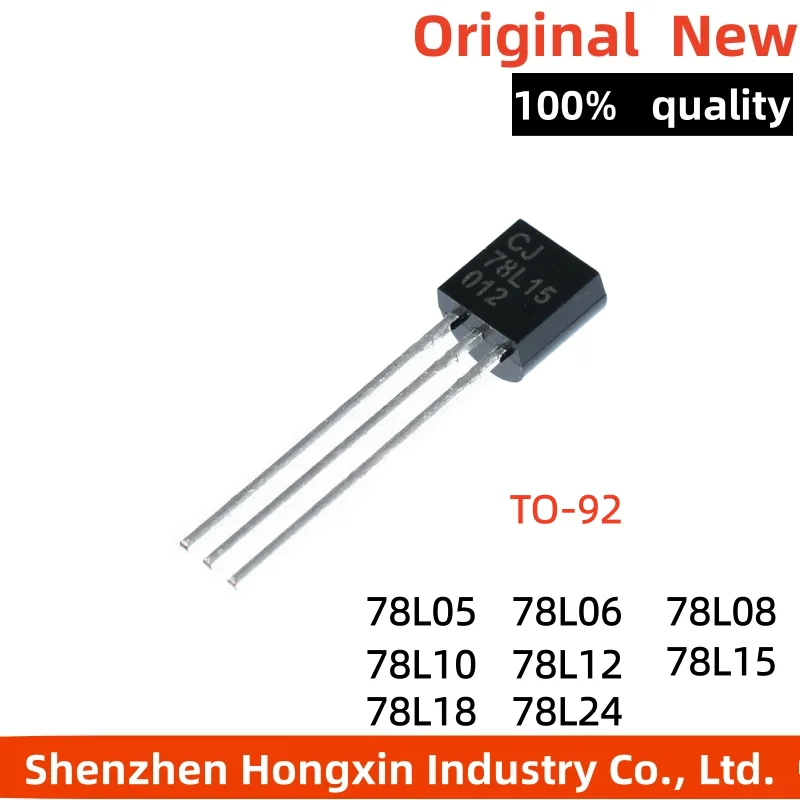 10 pieces of CJ78L05 WS78L06 78L08 78L10 78L12 78L18 78L15 78L24 straight insertion TO-92 three terminal voltage regulator coppe
10 pieces of CJ78L05 WS78L06 78L08 78L10 78L12 78L18 78L15 78L24 straight insertion TO-92 three terminal voltage regulator coppe