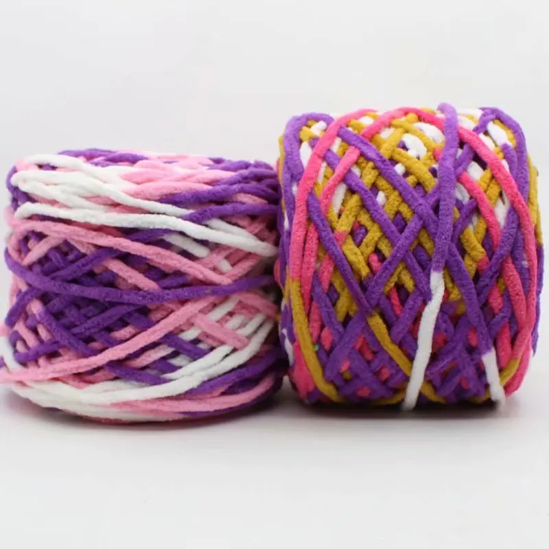 5mm Chenille Knitting Yarn Soft Ice Strip Line Cotton Yarn DIY Wool Yarn for Hand Knitting Scarf Thick Wool Wholesale
5mm Chenille Knitting Yarn Soft Ice Strip Line Cotton Yarn DIY Wool Yarn for Hand Knitting Scarf Thick Wool Wholesale