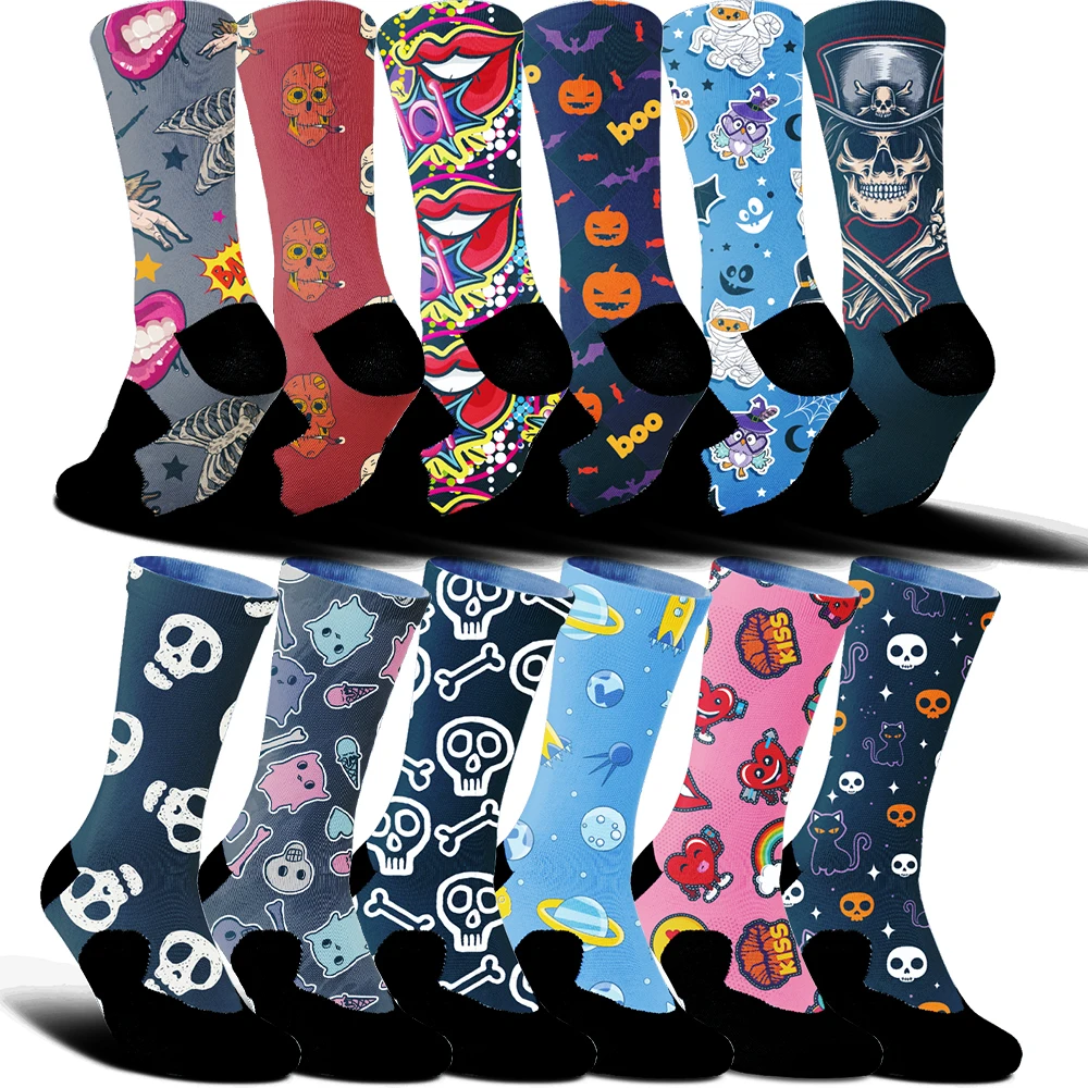2025 New Road bike socks comfortable anti slip sports bike socks Skull headed animals printed bike socks Halloween
2025 New Road bike socks comfortable anti slip sports bike socks Skull headed animals printed bike socks Halloween