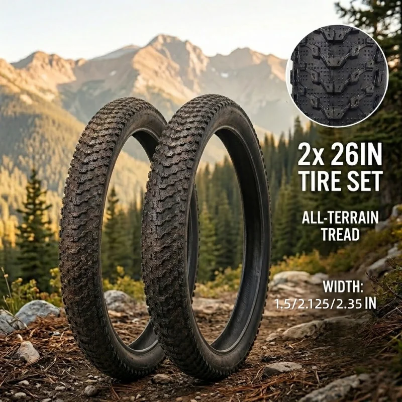 Pair 26x2.35 26x2.125 26x1.5 Bicycle Outer Tire 26er MTB Mountain Commuter Bike Tyre Durable Tread Replacement Parts Accessories
Pair 26x2.35 26x2.125 26x1.5 Bicycle Outer Tire 26er MTB Mountain Commuter Bike Tyre Durable Tread Replacement Parts Accessories