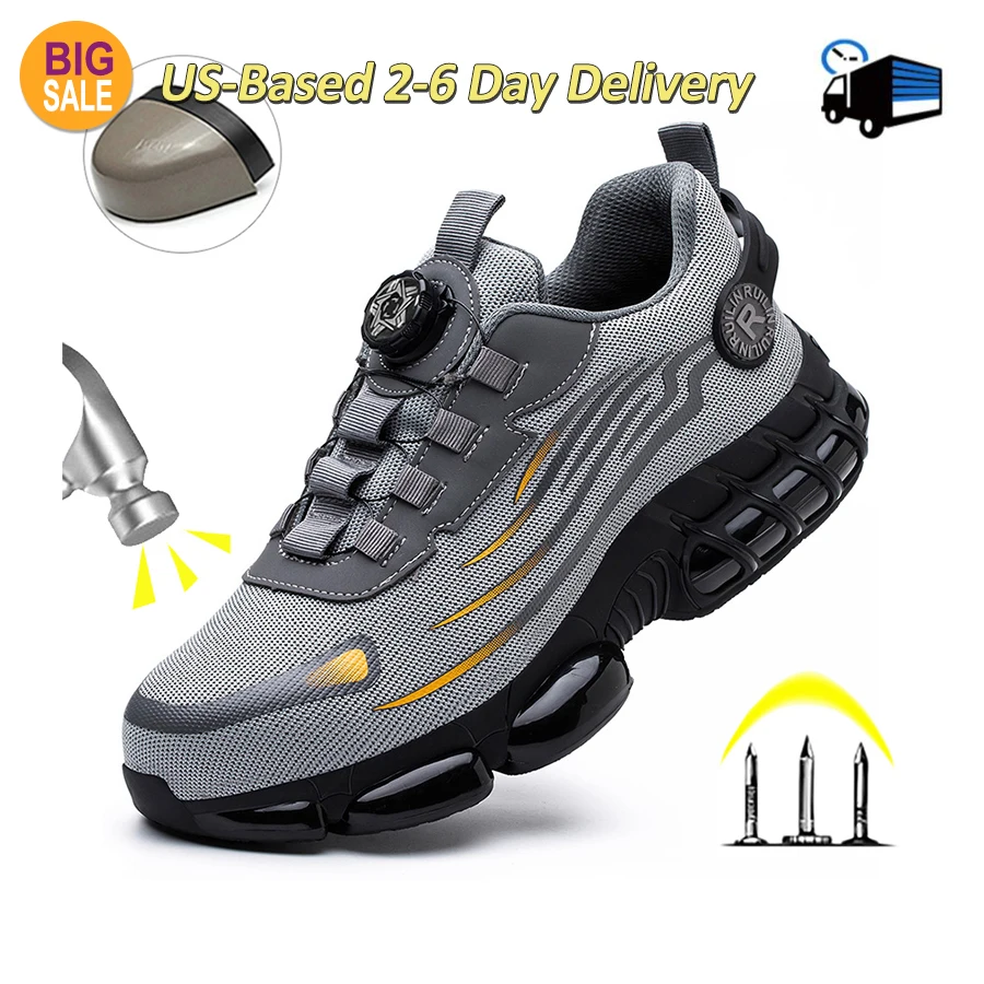 Indestructible Steel Toe Protective Safety Shoes Slip Resistant Abrasion Resistant Work Shoes Men Tough Comfortable Sneaker
Indestructible Steel Toe Protective Safety Shoes Slip Resistant Abrasion Resistant Work Shoes Men Tough Comfortable Sneaker 