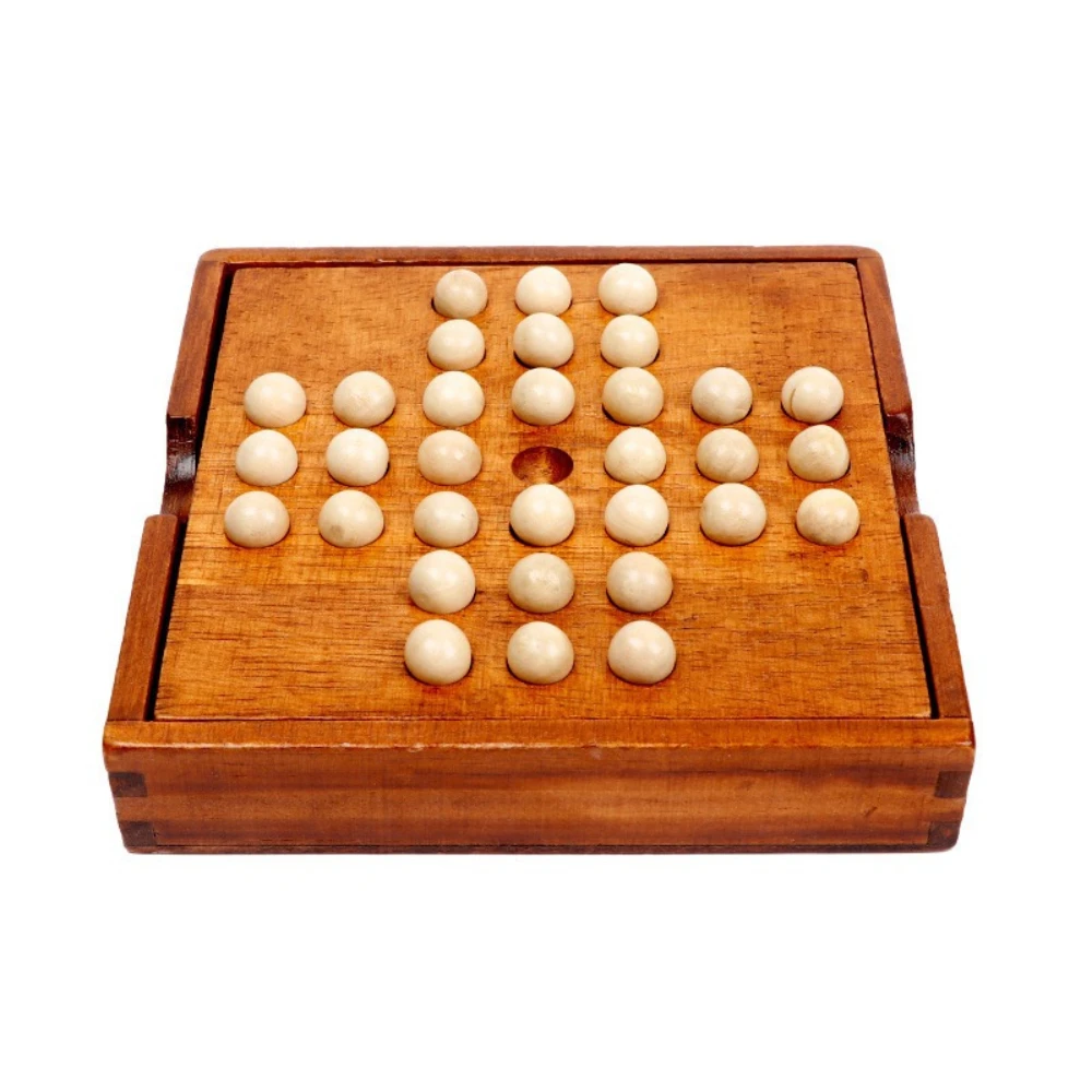 Wooden Classical Independent Diamond Chess Puzzle Single Noble Table Game Chess Kong Ming Chess Primary School Student Game
Wooden Classical Independent Diamond Chess Puzzle Single Noble Table Game Chess Kong Ming Chess Primary School Student Game