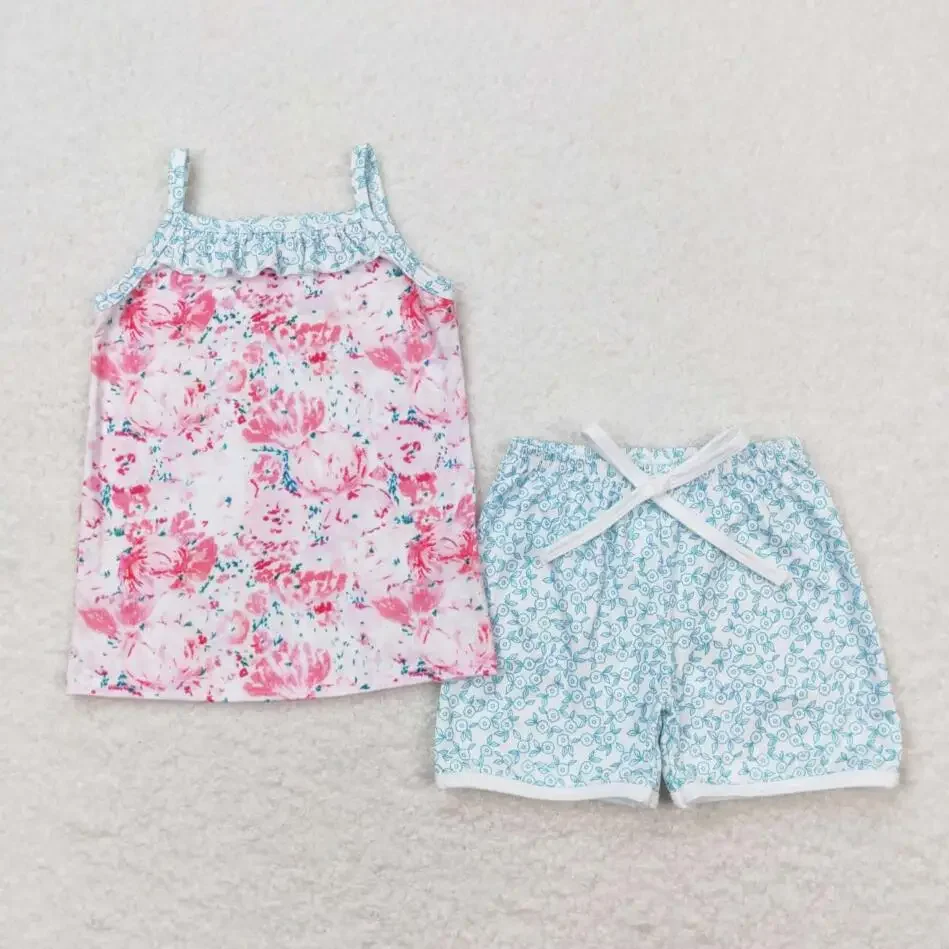 Newest kid New arrival cute girls outfits fashion summer Baby Girls Blue Floral Shorts Set 2 pieces sets kid clothes
Newest kid New arrival cute girls outfits fashion summer Baby Girls Blue Floral Shorts Set 2 pieces sets kid clothes