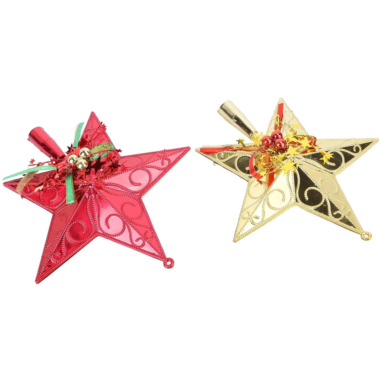 2pcs 20Cm Plastic Five- Tree Topper Glittering Christmas Decoration For Party Holiday Home Hotel Bar Use Red Golden
2pcs 20Cm Plastic Five- Tree Topper Glittering Christmas Decoration For Party Holiday Home Hotel Bar Use Red Golden