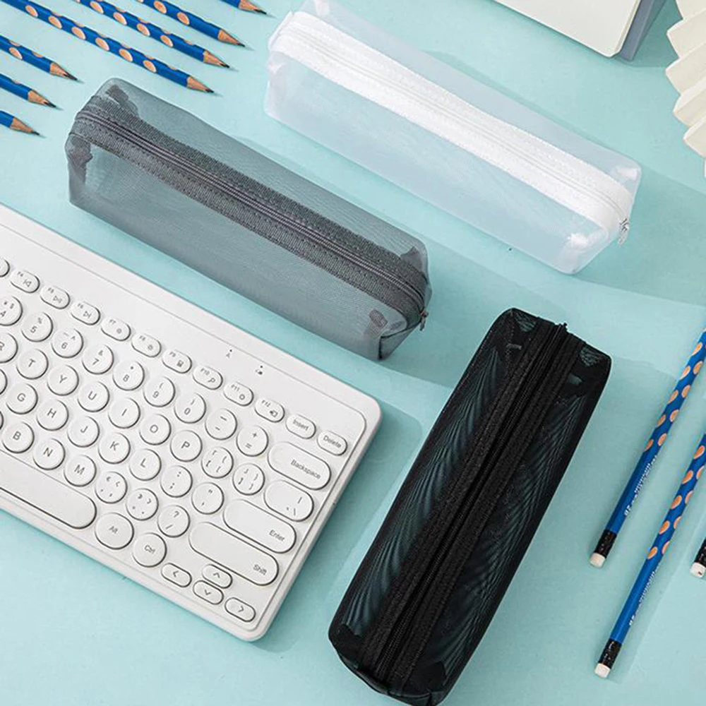 Прозрачная сумка-карандаш большой емкости, сетчатый пенал, косметический органайзер, портативная дорожная косметичка для хранения канцелярских принадлежностей
Прозрачная сумка-карандаш большой емкости, сетчатый пенал, косметический органайзер, портативная дорожная косметичка для хранения канцелярских принадлежностей