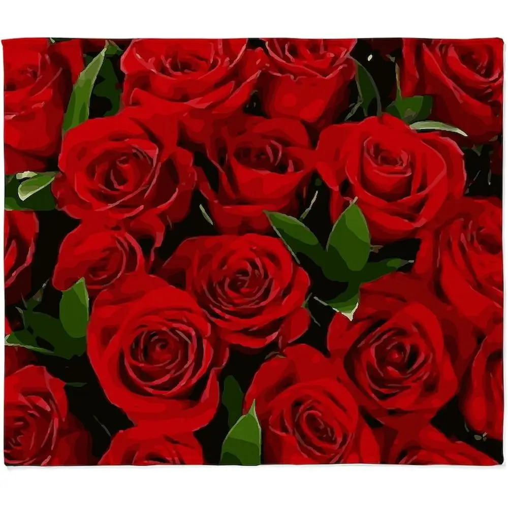 Luxurious Plush Red Roses Throw Blanket, 60x50
Luxurious Plush Red Roses Throw Blanket, 60x50