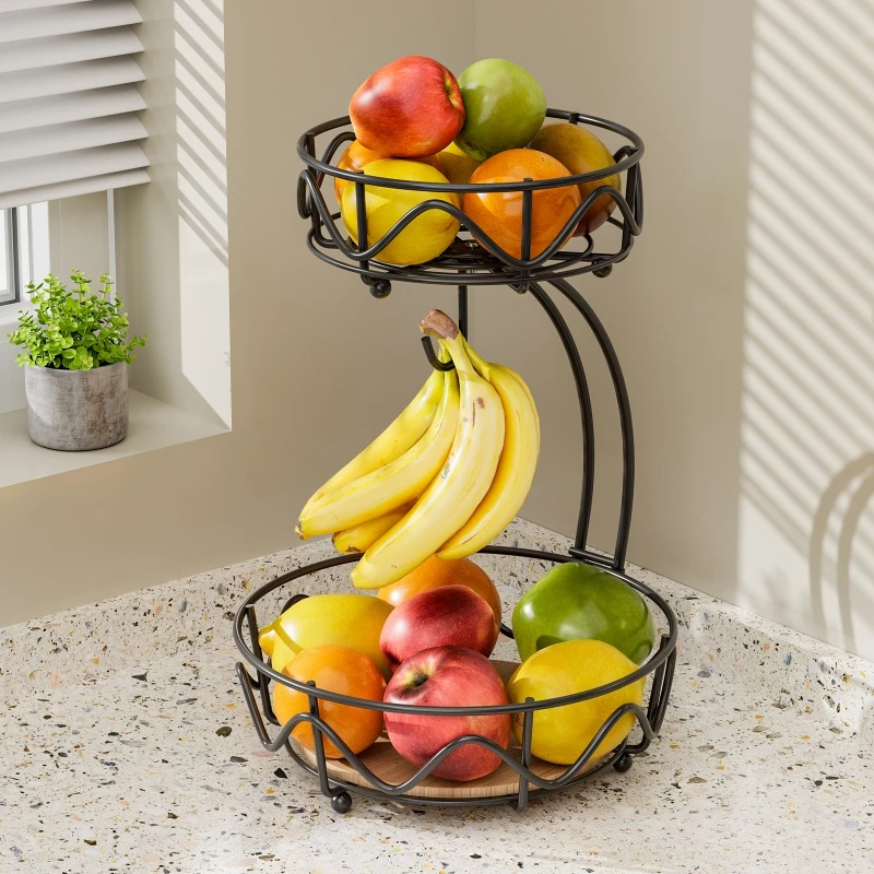 Wrought iron fruit basket wooden bottom snack storage fruit plate banana hook round removable fruit and vegetable storage basket
Wrought iron fruit basket wooden bottom snack storage fruit plate banana hook round removable fruit and vegetable storage basket