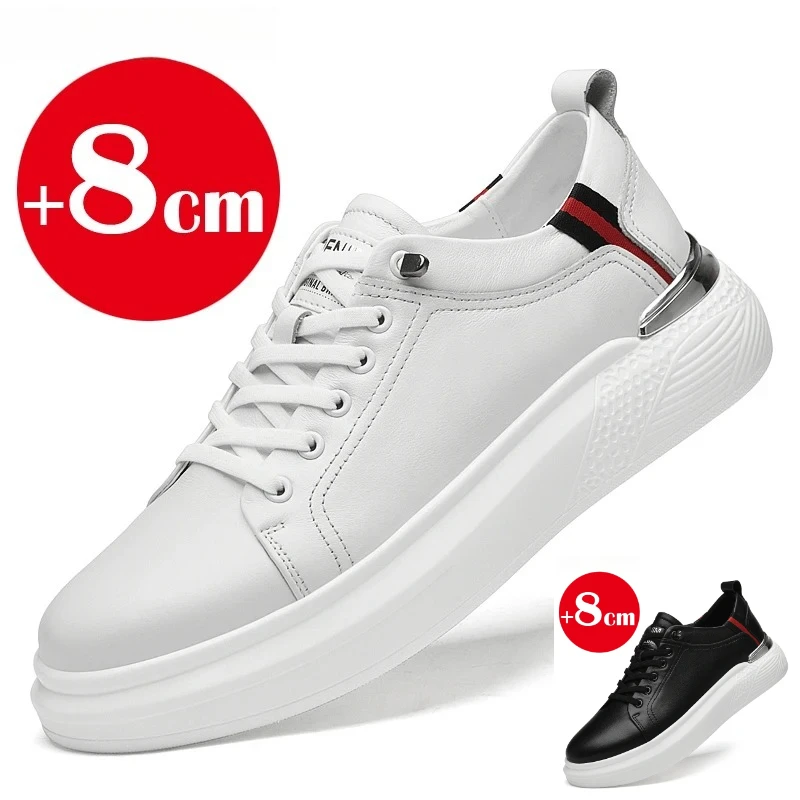 Genuine leather men's height-enhancing shoes men's white sneakers men's elevator height-increasing insoles 6/8 cm sports shoes
Genuine leather men's height-enhancing shoes men's white sneakers men's elevator height-increasing insoles 6/8 cm sports shoes