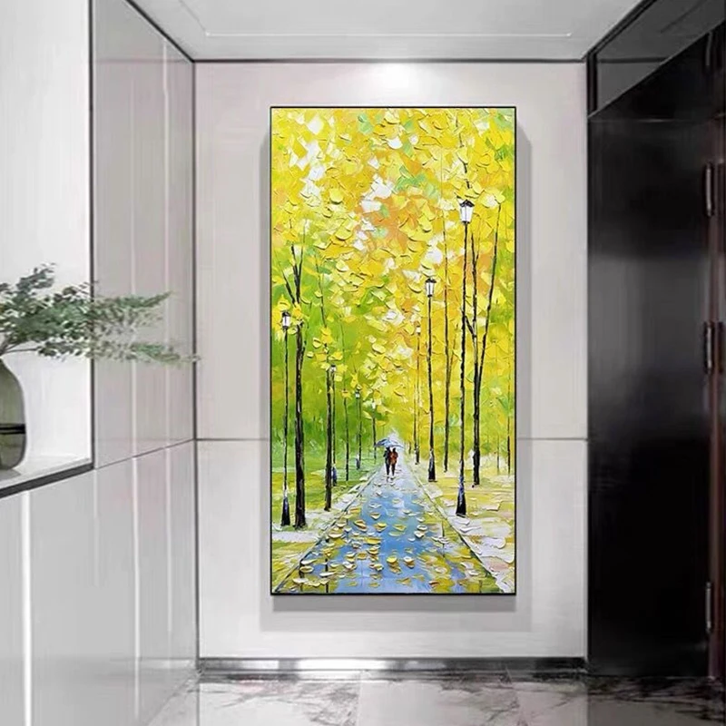 OuzerQing Abstract Oil Painting On Canvas 100% Handmade Modern Bright Colorful Landscape Picture Living Room Home Decor Unframe
OuzerQing Abstract Oil Painting On Canvas 100% Handmade Modern Bright Colorful Landscape Picture Living Room Home Decor Unframe
