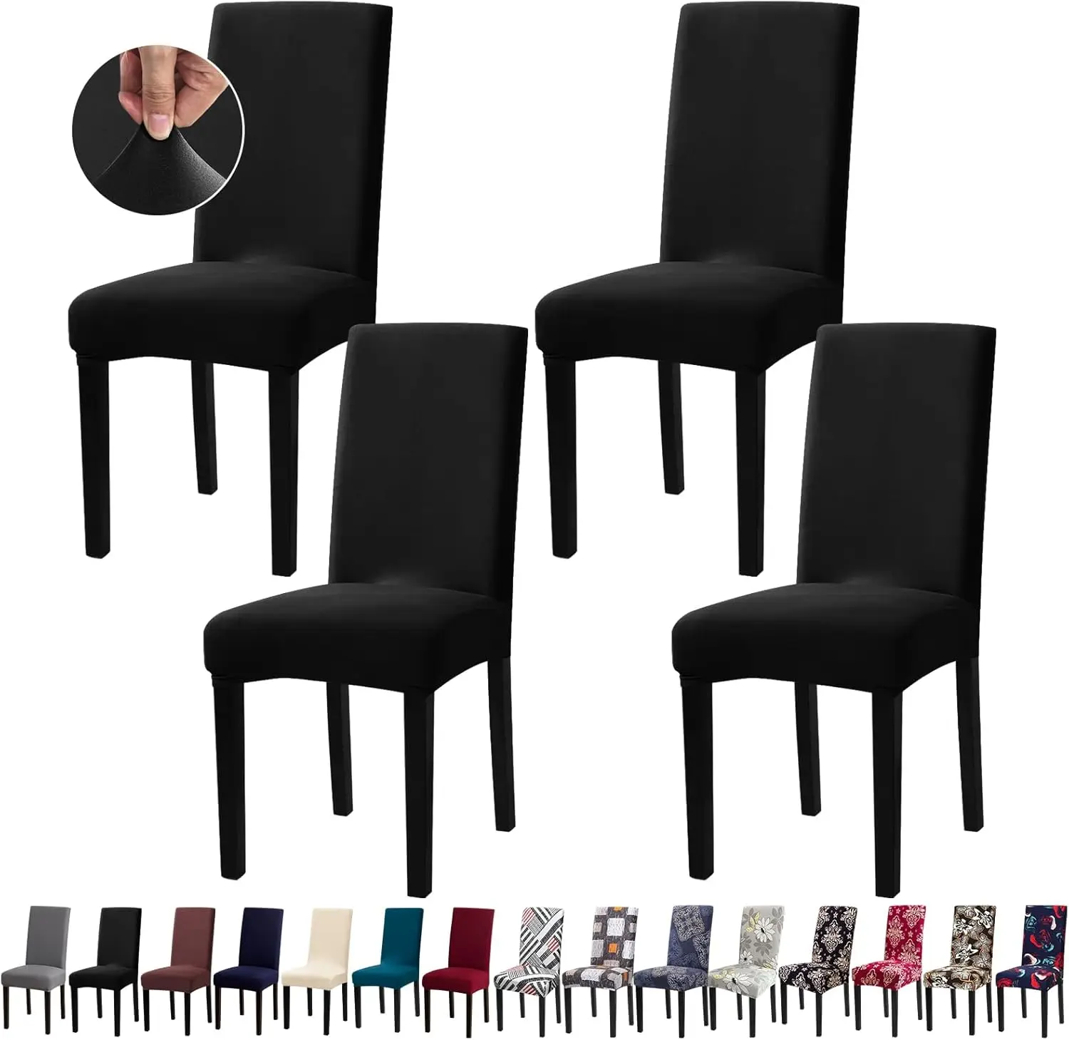 Dining Room Chair Covers - Stretch Kitchen/Dining Room Set Of 4, Removable Washable Slipcovers For Home, Hotel, Banquet
Dining Room Chair Covers - Stretch Kitchen/Dining Room Set Of 4, Removable Washable Slipcovers For Home, Hotel, Banquet