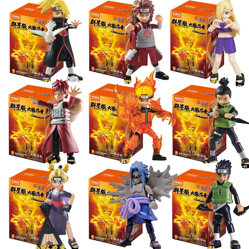 BLOKEES Original NARUTO Nine-Tails Chakra Mode Sasuke Gaara Kurama Shikamaru Blind Box Assembled Action Figures Model Toys Gift
BLOKEES Original NARUTO Nine-Tails Chakra Mode Sasuke Gaara Kurama Shikamaru Blind Box Assembled Action Figures Model Toys Gift