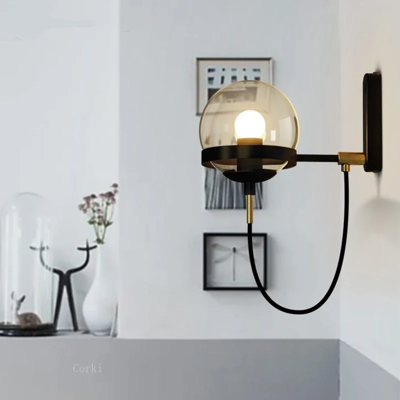 Ретро-светильник LED Loft для стен, декоративный светильник для лестниц и спален, настенные лампы E27, современное домашнее освещение, стеклянный сферический светильник с железным основанием.
Ретро-светильник LED Loft для стен, декоративный светильник для лестниц и спален, настенные лампы E27, современное домашнее освещение, стеклянный сферический светильник с железным основанием.