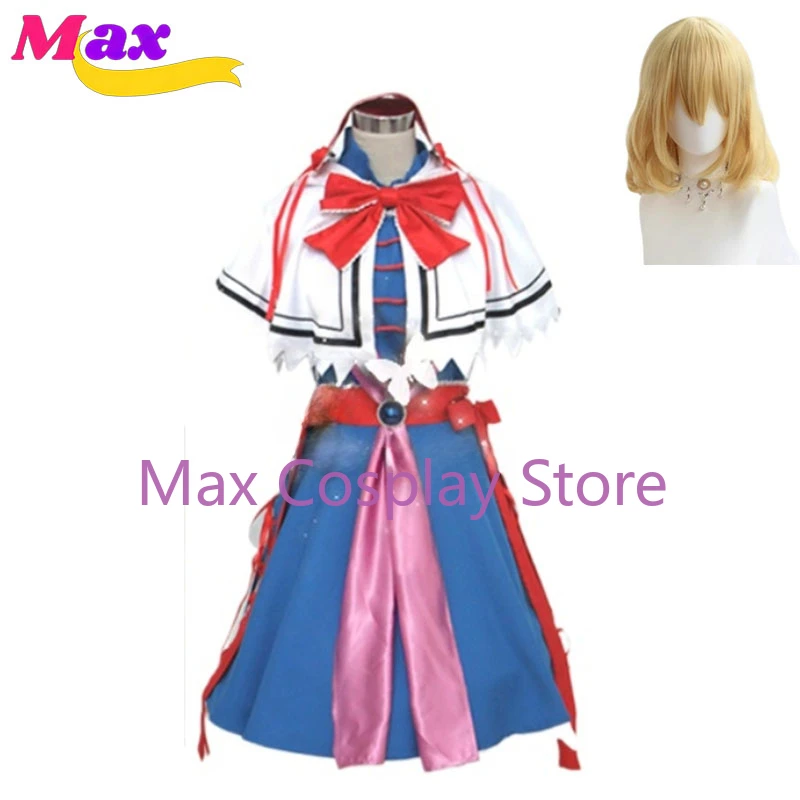 Max Cos Touhou Project Алиса Маргатроид Косплей Костюм с аксессуаром для волос по индивидуальному заказу
Max Cos Touhou Project Алиса Маргатроид Косплей Костюм с аксессуаром для волос по индивидуальному заказу