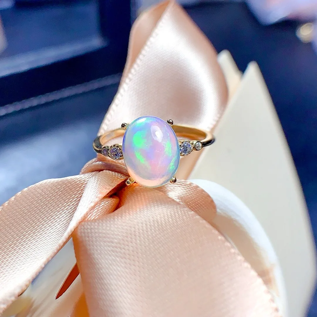 Shimmering Natural Opal Ring S925 Pure Silver Fashion Jewelry Delicate Polished Stone Trendy Female Gifts
Shimmering Natural Opal Ring S925 Pure Silver Fashion Jewelry Delicate Polished Stone Trendy Female Gifts